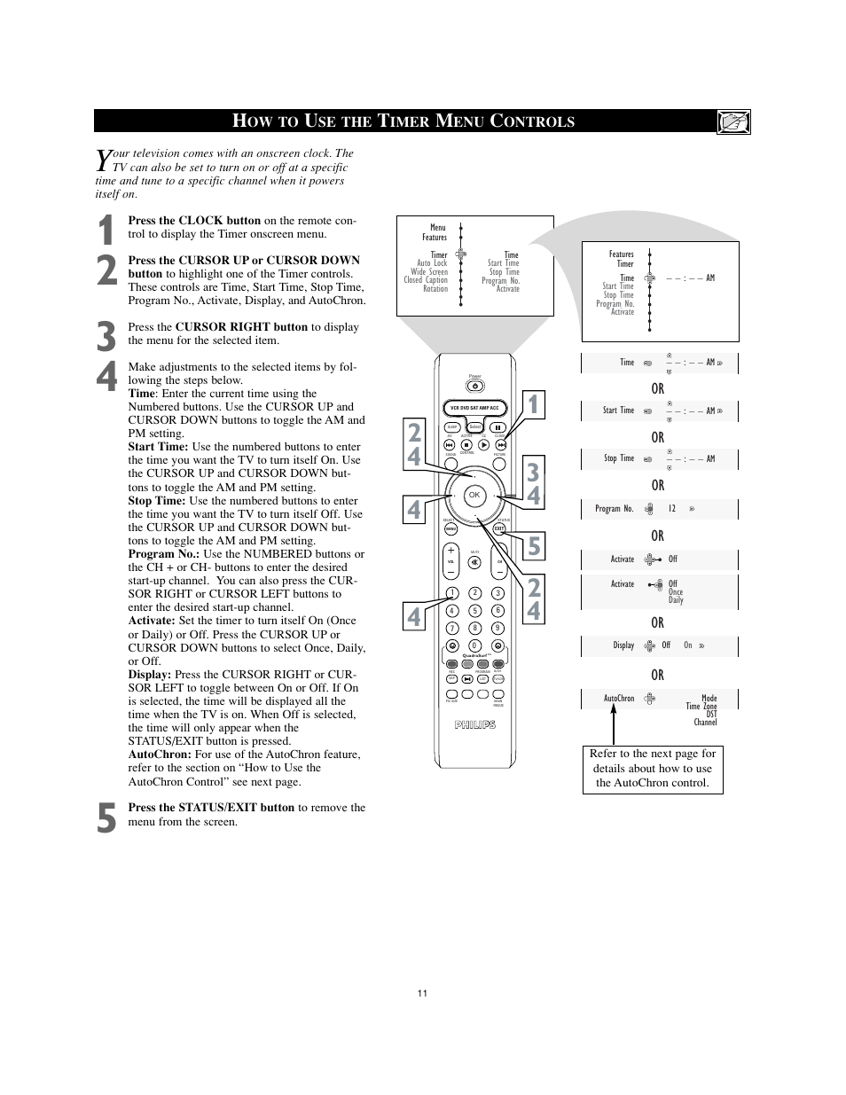 Philips 26" HDTV monitor widescreen TV User Manual | Page 11 / 39