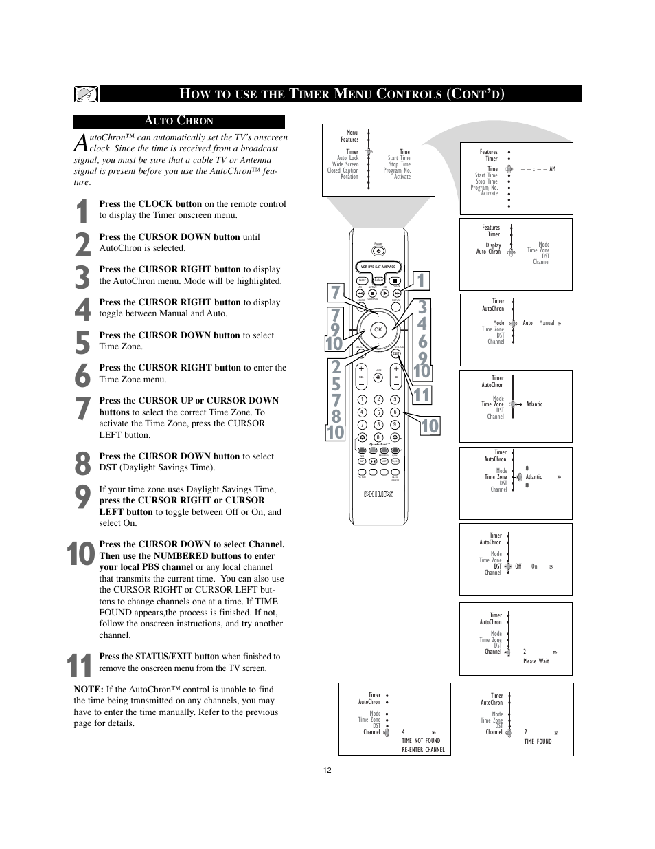 Philips 26" HDTV monitor widescreen TV User Manual | Page 12 / 39