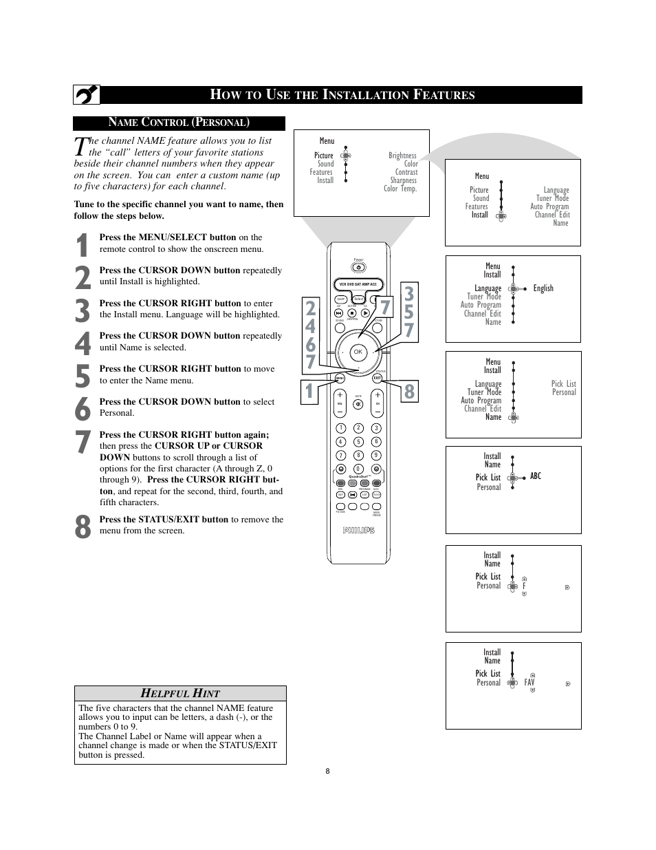 Philips 26" HDTV monitor widescreen TV User Manual | Page 8 / 39