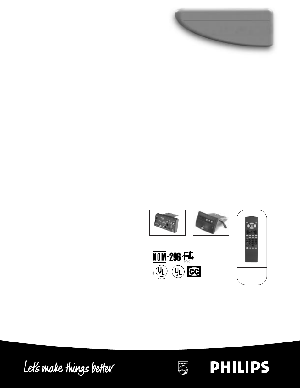 Pc9225c, Institutional television | Philips PC9225C User Manual | Page 2 / 2
