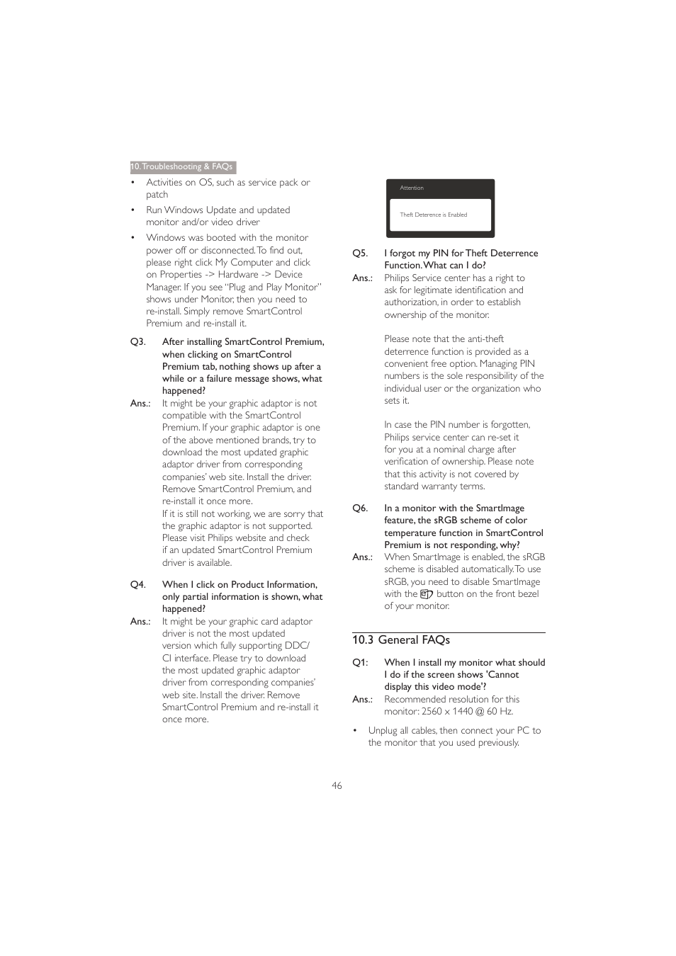 Philips 272P4QPJKEB-00 User Manual | Page 48 / 52