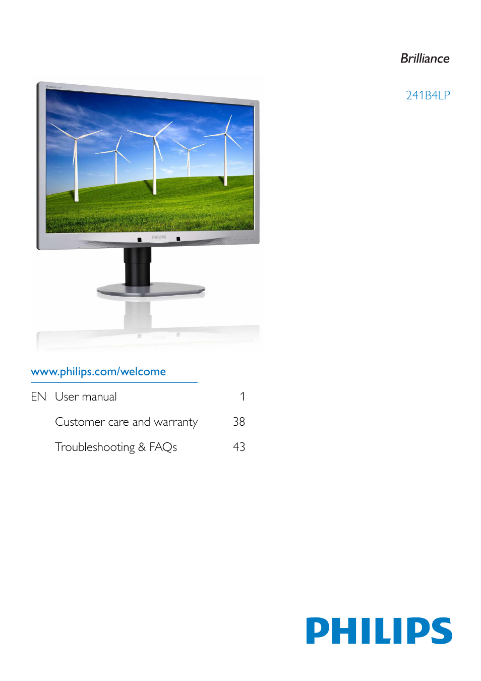 Philips 241B4LPCS-00 User Manual | 52 pages