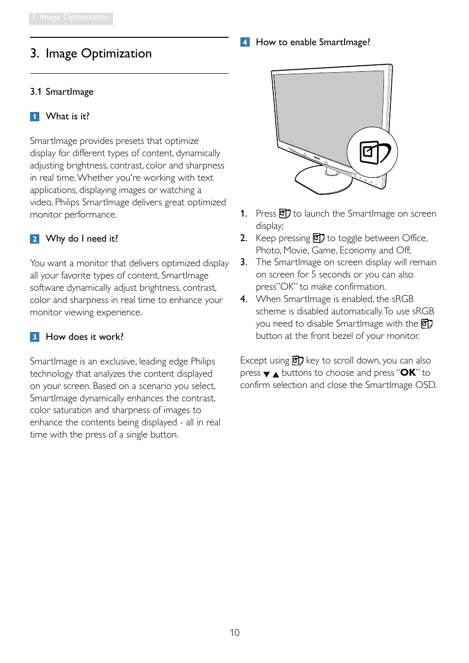 Image optimization | Philips 241B4LPCS-00 User Manual | Page 12 / 52