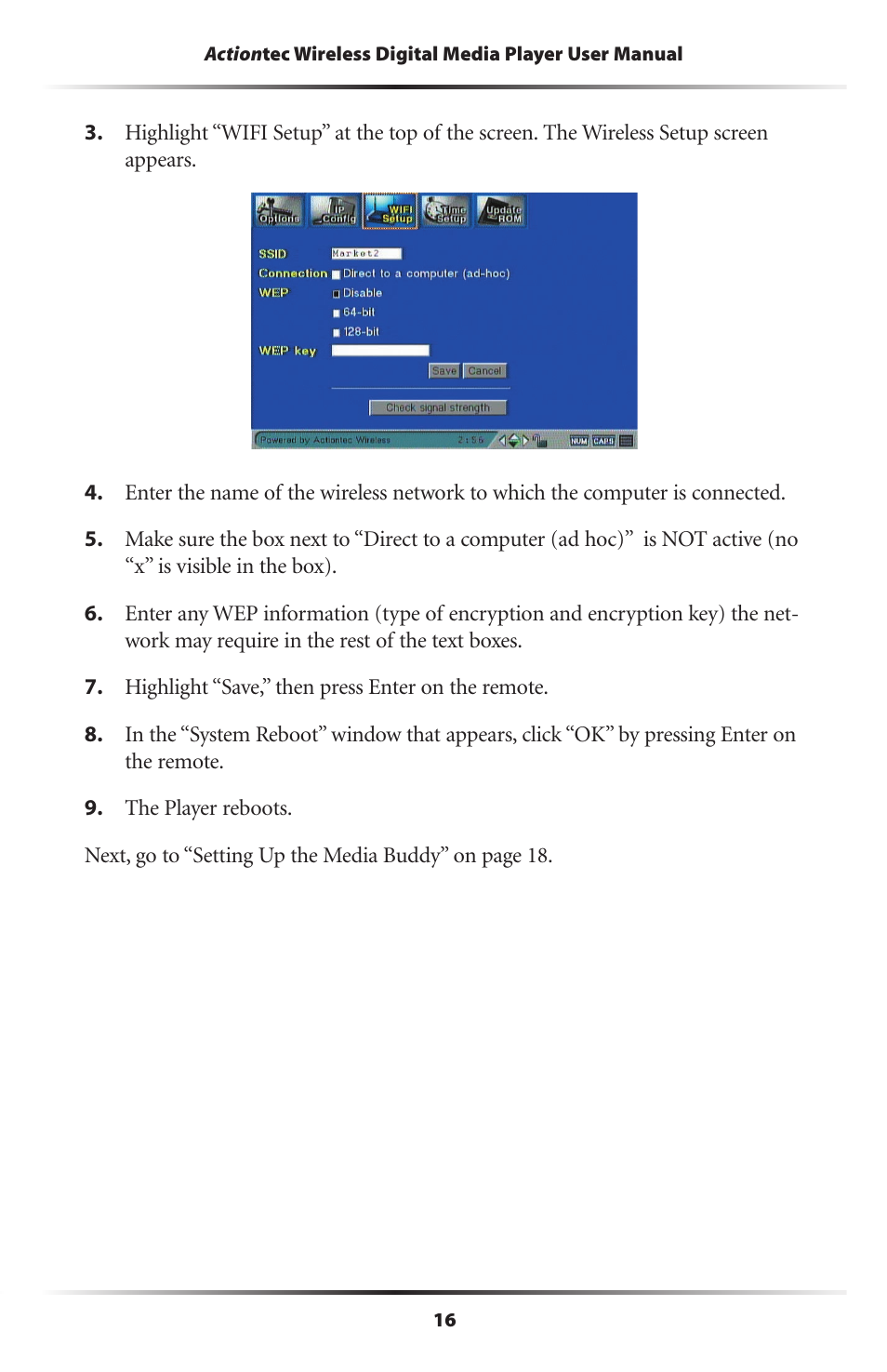 Actiontec electronic Wireless Digital Media Player DMP011000-01 User Manual | Page 19 / 71