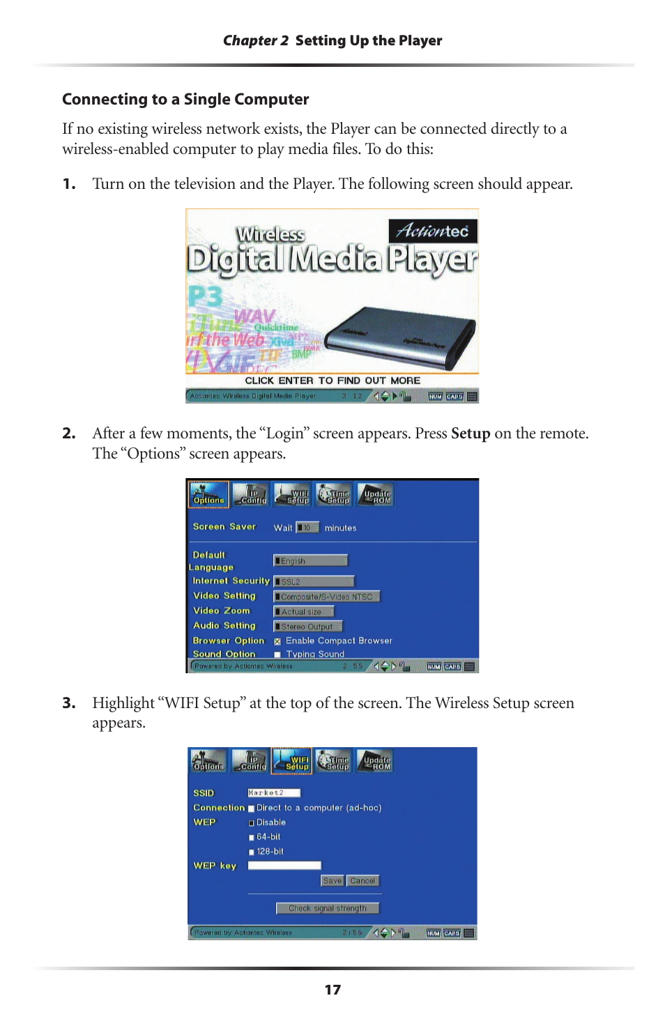 Actiontec electronic Wireless Digital Media Player DMP011000-01 User Manual | Page 20 / 71