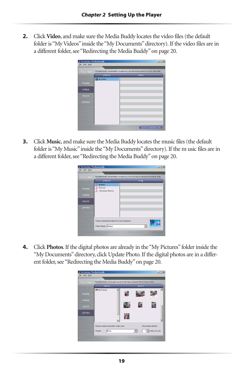 Actiontec electronic Wireless Digital Media Player DMP011000-01 User Manual | Page 22 / 71