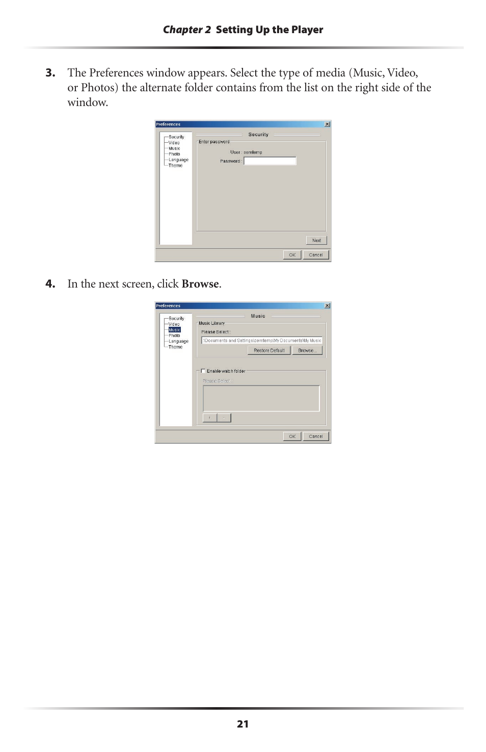 Actiontec electronic Wireless Digital Media Player DMP011000-01 User Manual | Page 24 / 71