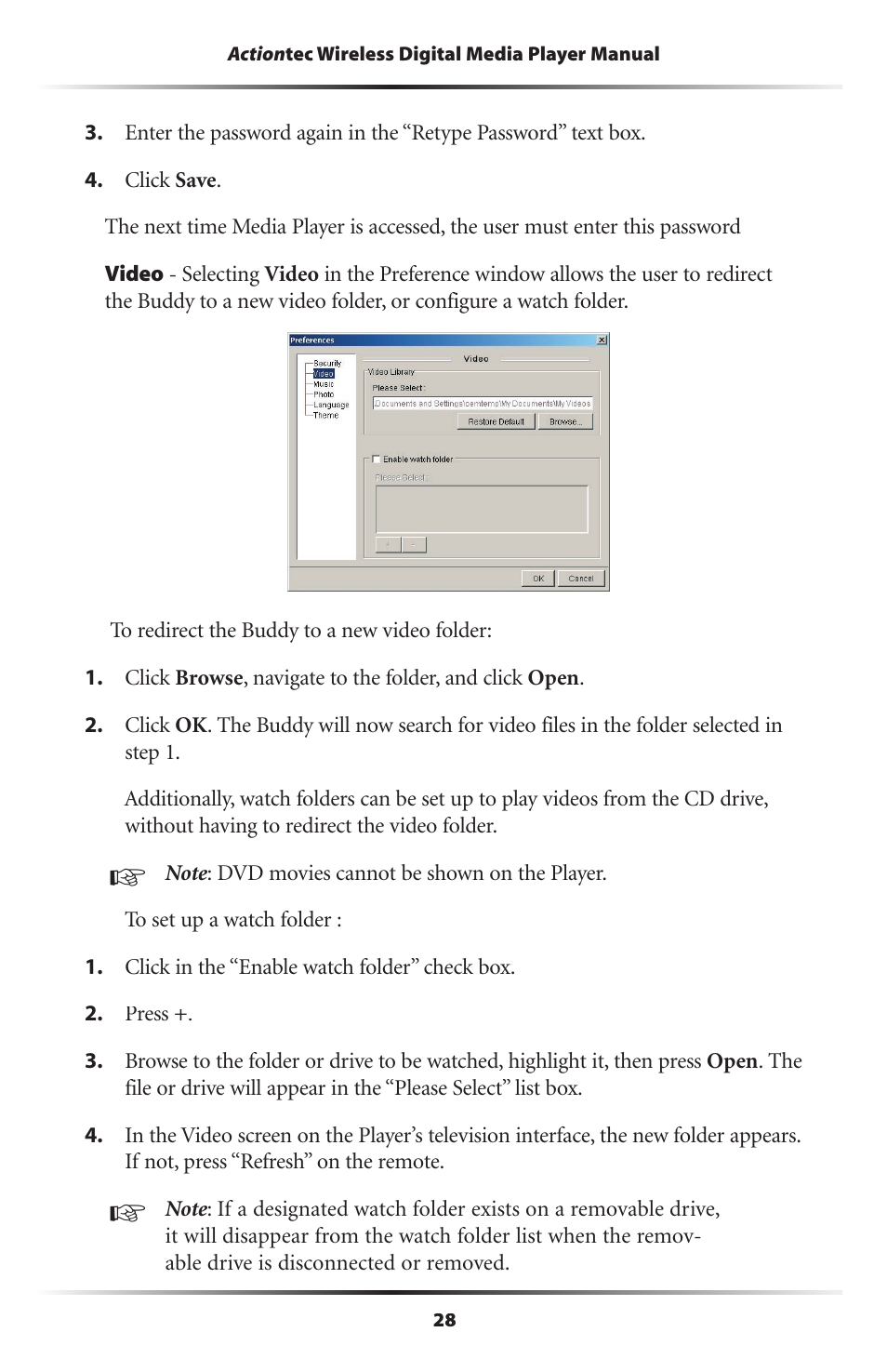 Actiontec electronic Wireless Digital Media Player DMP011000-01 User Manual | Page 31 / 71