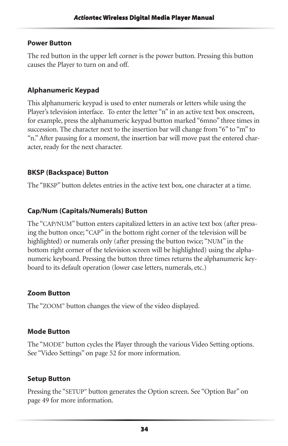 Actiontec electronic Wireless Digital Media Player DMP011000-01 User Manual | Page 37 / 71