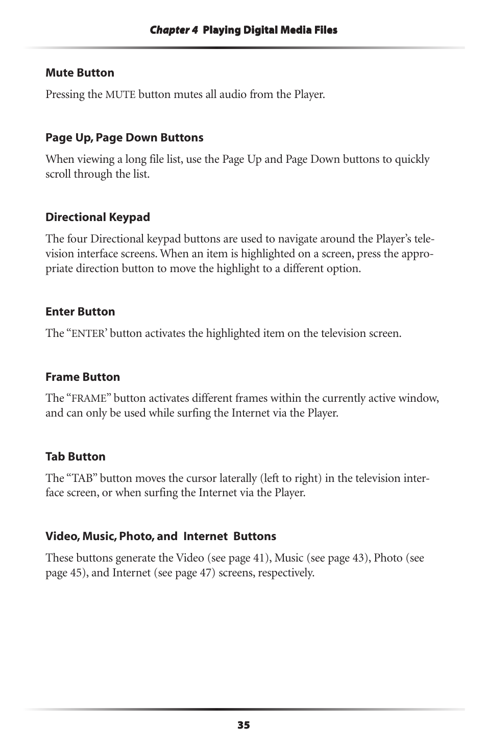 Actiontec electronic Wireless Digital Media Player DMP011000-01 User Manual | Page 38 / 71