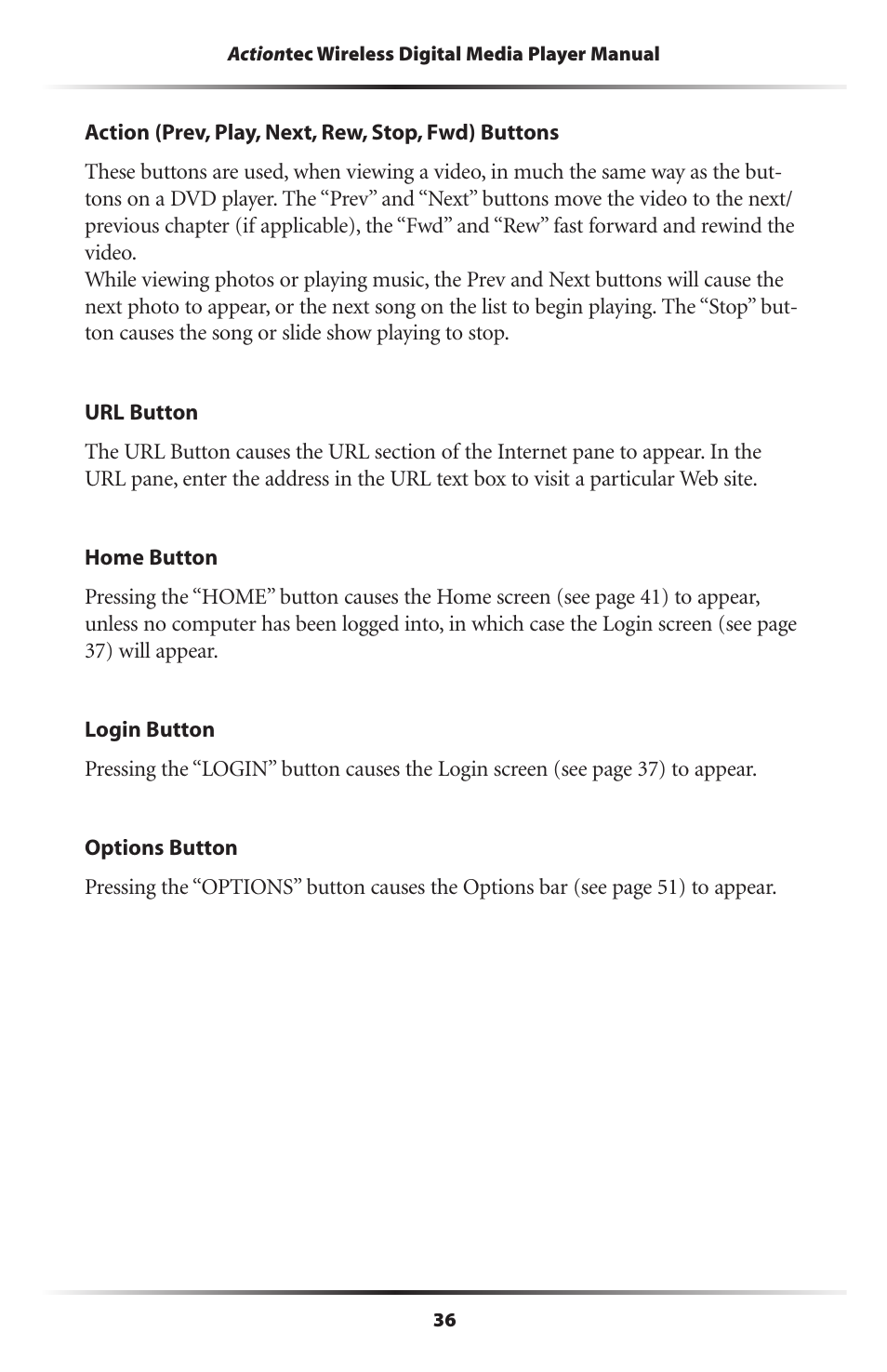 Actiontec electronic Wireless Digital Media Player DMP011000-01 User Manual | Page 39 / 71