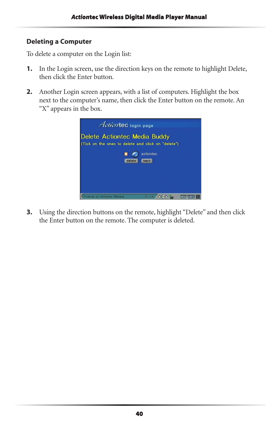 Actiontec electronic Wireless Digital Media Player DMP011000-01 User Manual | Page 43 / 71