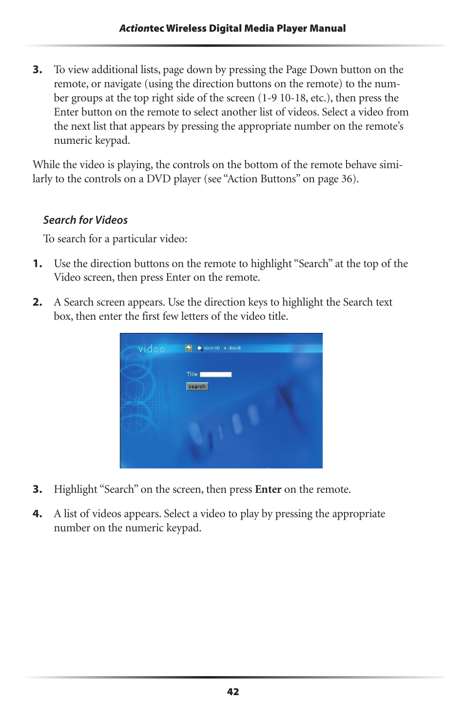 Actiontec electronic Wireless Digital Media Player DMP011000-01 User Manual | Page 45 / 71