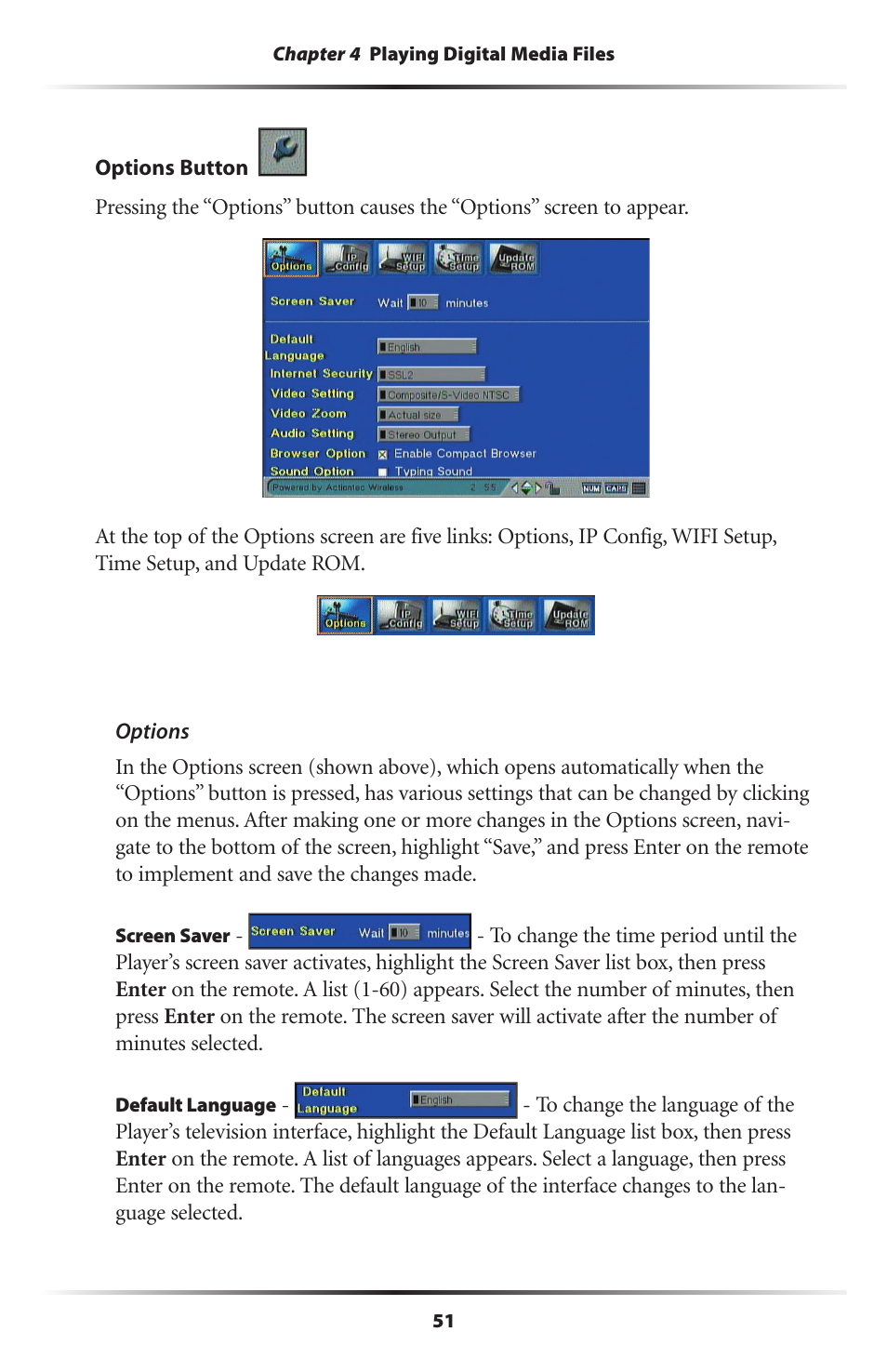 Actiontec electronic Wireless Digital Media Player DMP011000-01 User Manual | Page 54 / 71