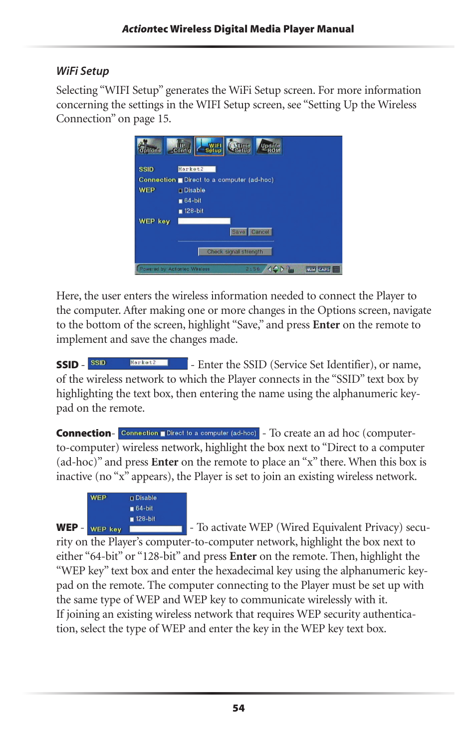 Actiontec electronic Wireless Digital Media Player DMP011000-01 User Manual | Page 57 / 71