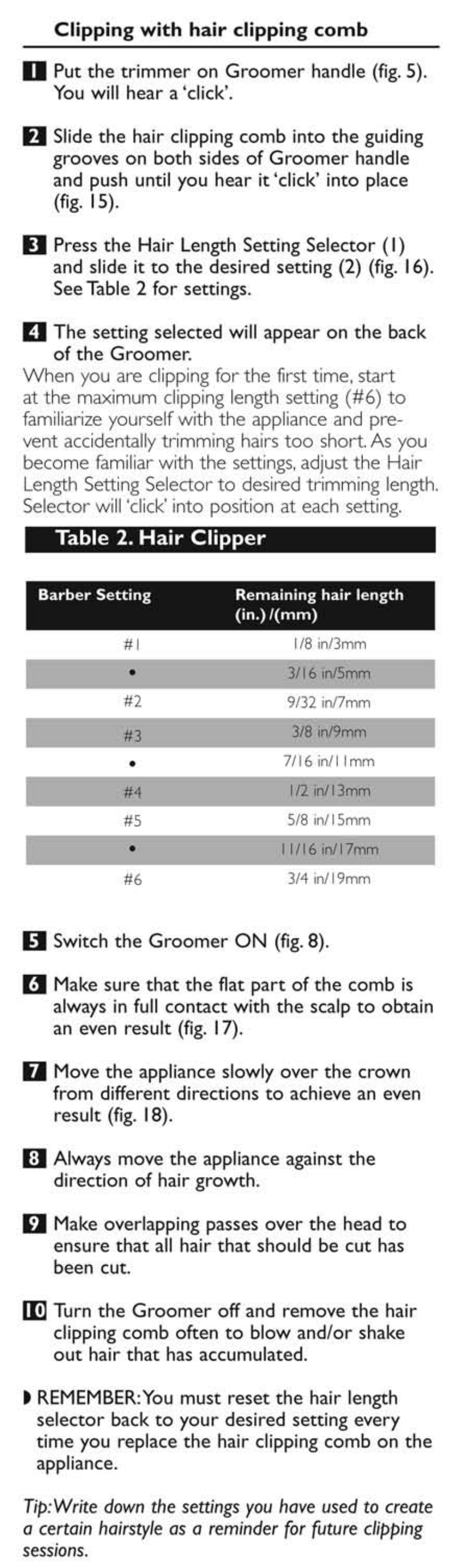 Philips QG3280-41 User Manual | Page 8 / 15