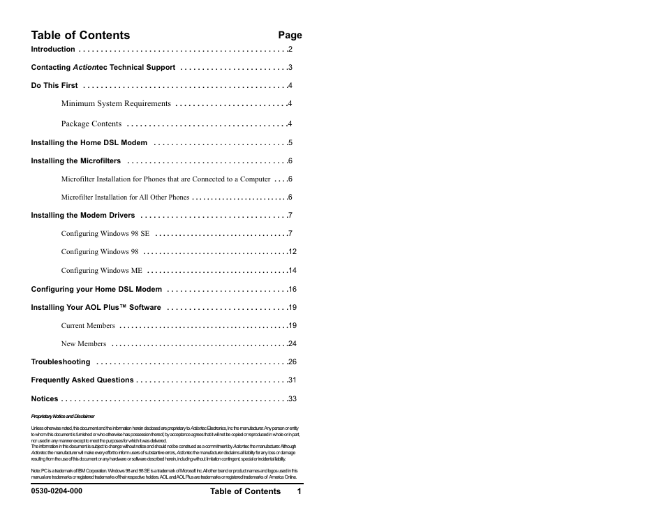 Actiontec electronic UD800TP User Manual | 21 pages