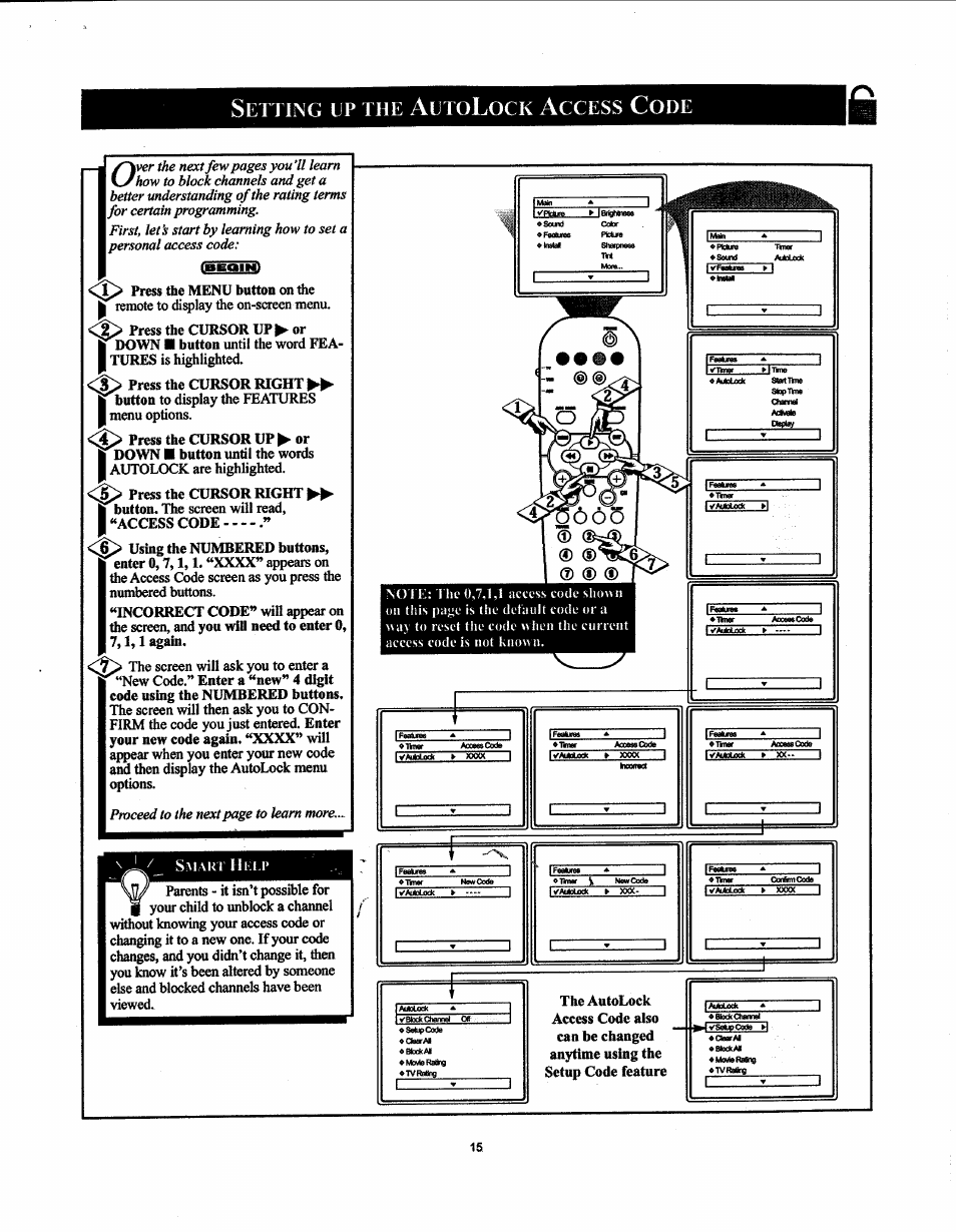 Etting, Ccess | Philips 19PS50S99 User Manual | Page 21 / 50