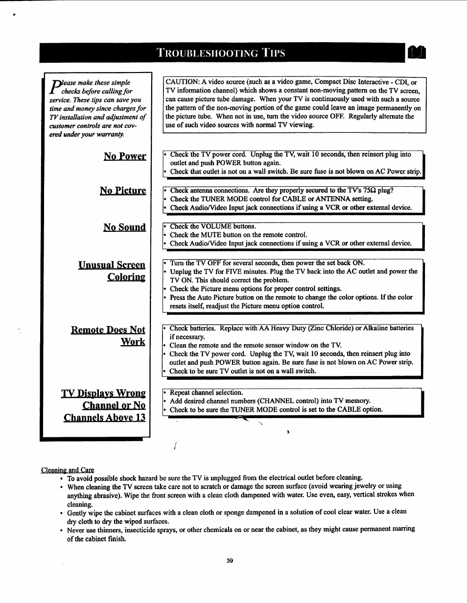 Philips 19PS50S99 User Manual | Page 45 / 50