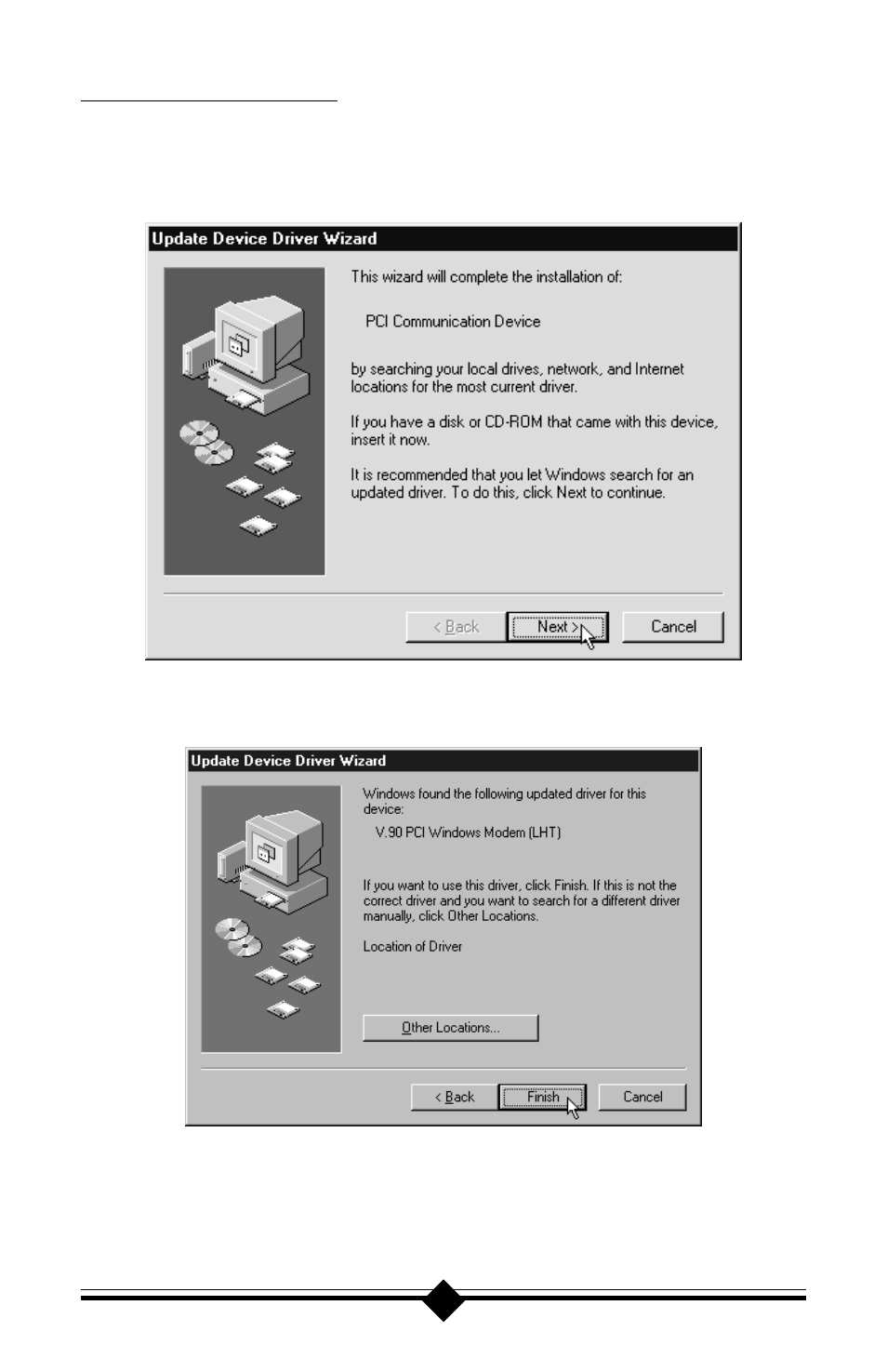 Configuring windows 95b | Actiontec electronic 56K V.90 User Manual | Page 12 / 81