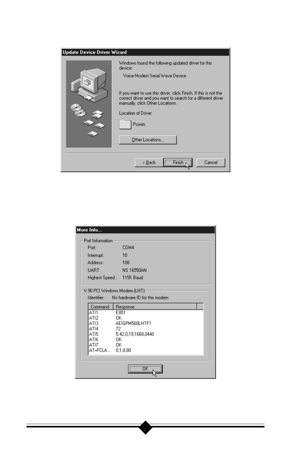 Actiontec electronic 56K V.90 User Manual | Page 13 / 81