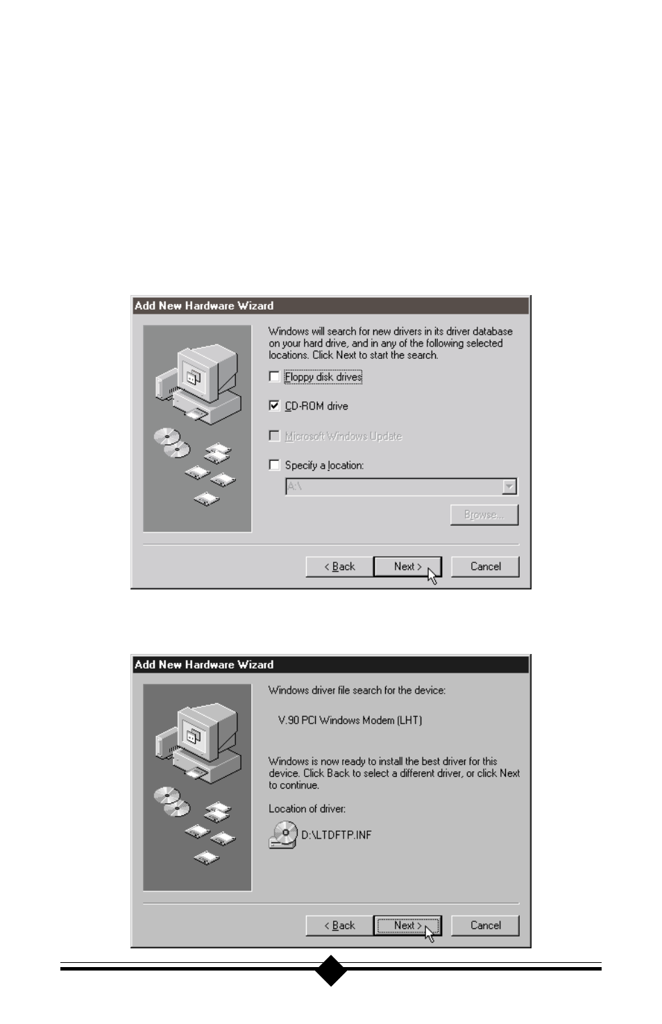 Actiontec electronic 56K V.90 User Manual | Page 15 / 81