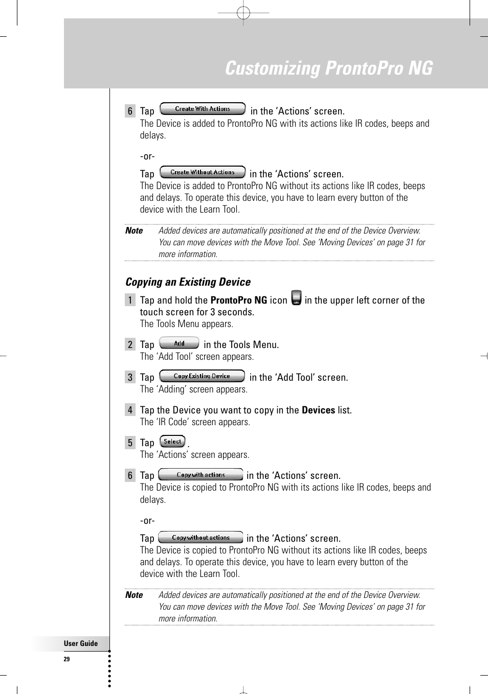 Customizing prontopro ng | Philips TSU7000-37 User Manual | Page 29 / 70