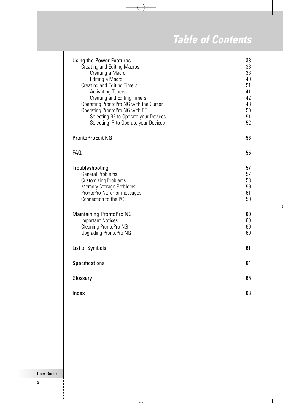 Philips TSU7000-37 User Manual | Page 3 / 70