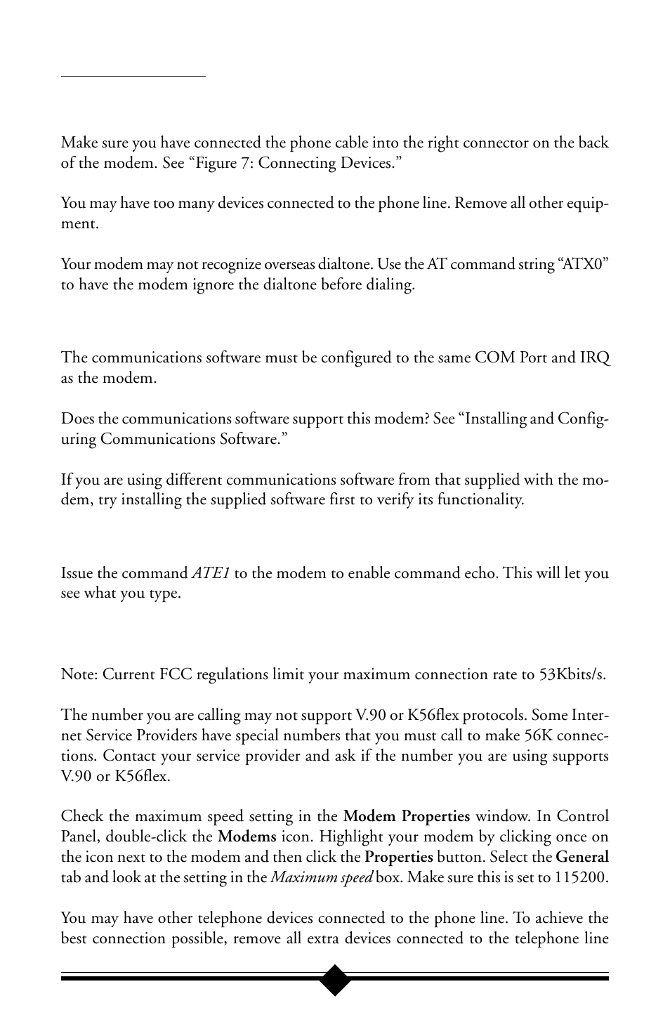 Common problems | Actiontec electronic IS560LH User Manual | Page 37 / 77