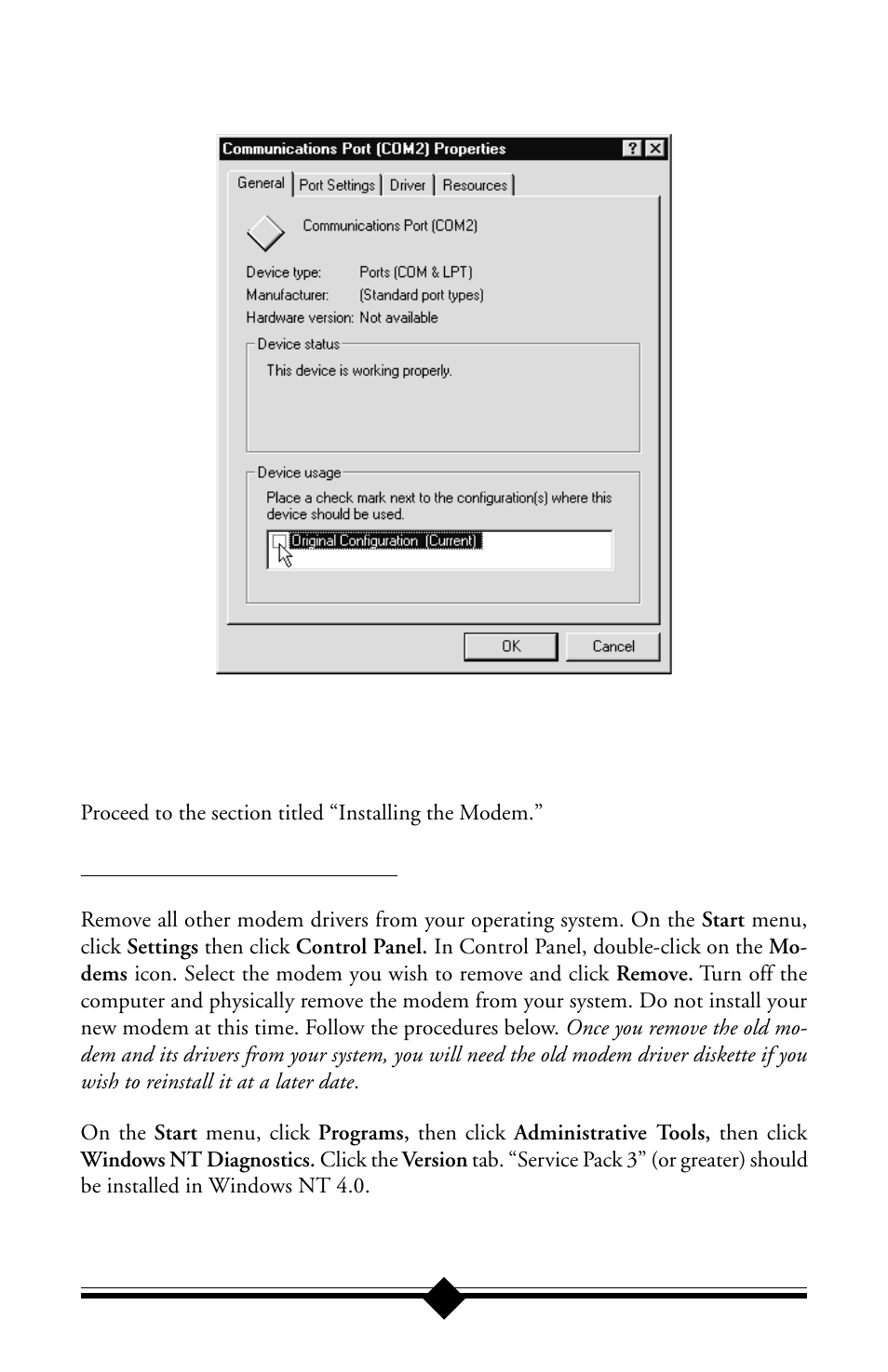 For windows nt 4.0 installation | Actiontec electronic IS560LH User Manual | Page 7 / 77