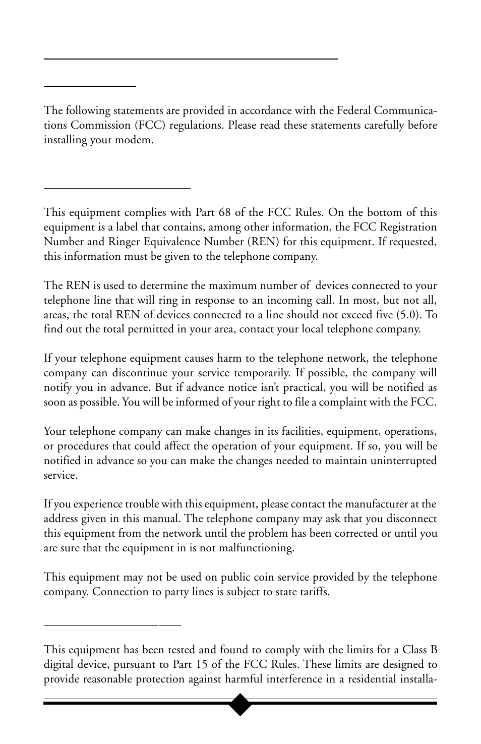 Appendix b: communications regulations | Actiontec electronic IS560LH User Manual | Page 76 / 77