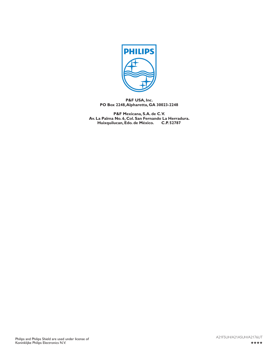 Philips 22PFL4507-F7 User Manual | Page 38 / 38