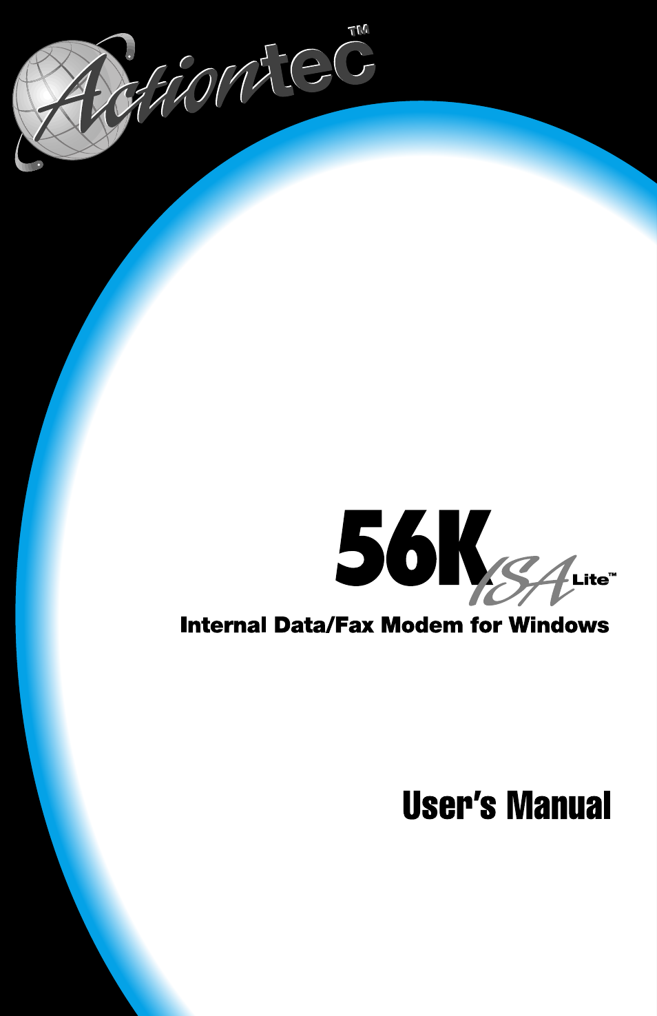 Actiontec electronic 56K ISA Lite User Manual | 41 pages