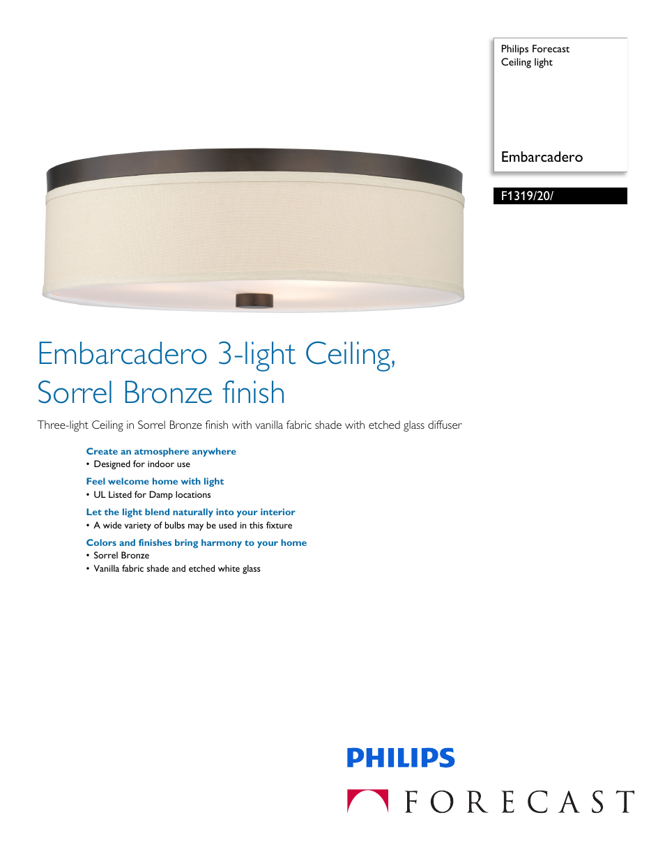 Philips F131920 User Manual | 2 pages
