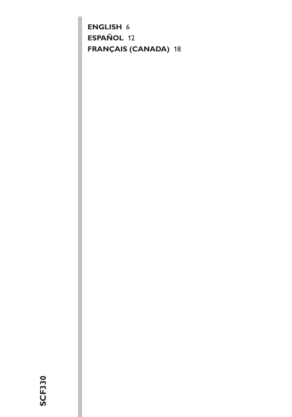 Table of content | Philips SCF330-20 User Manual | Page 5 / 28