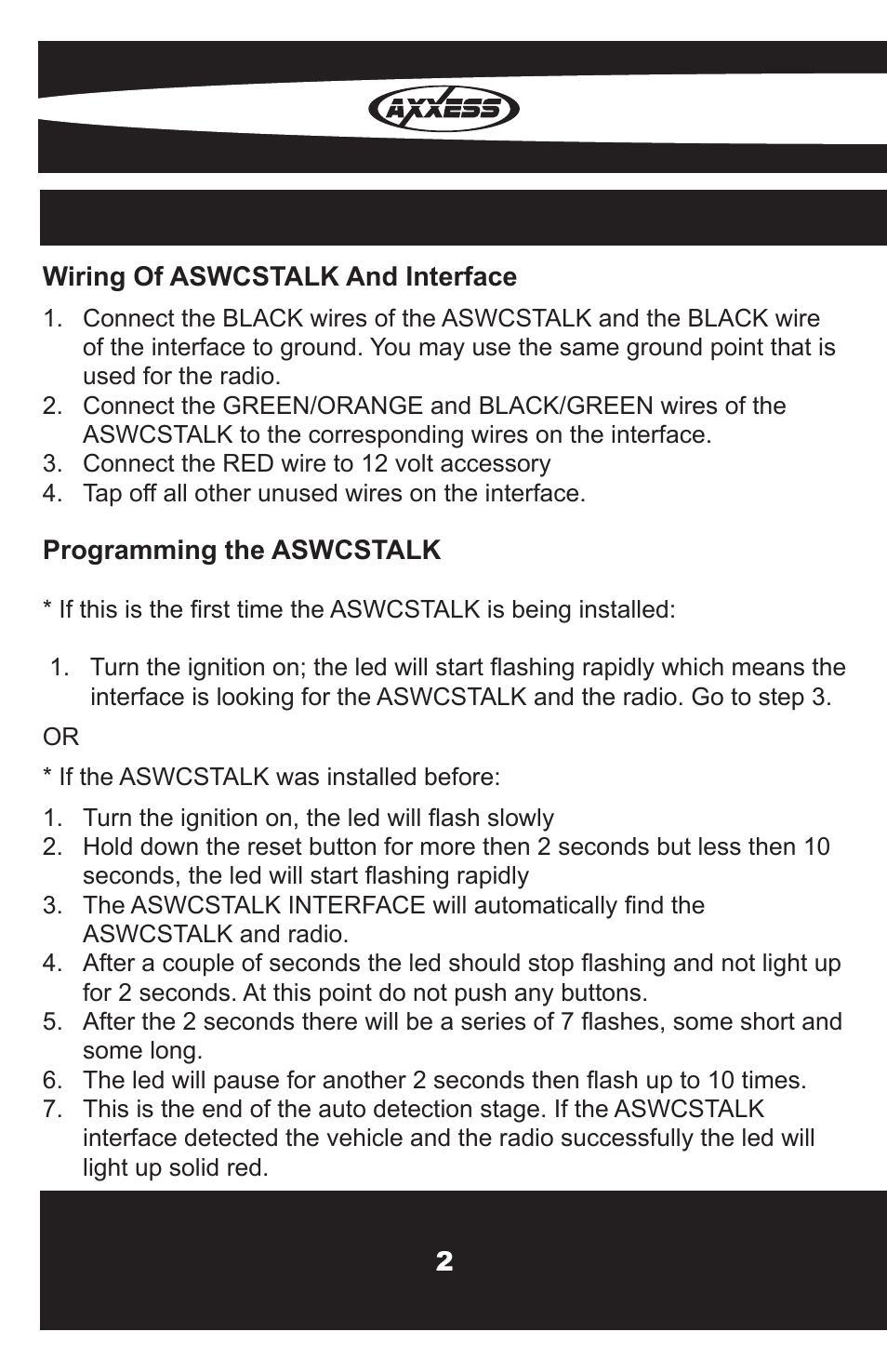 Axxess Interface OESWC-7552-STK User Manual | Page 4 / 8