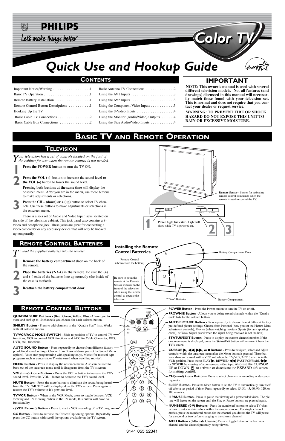 Philips 24PT633R User Manual | 4 pages