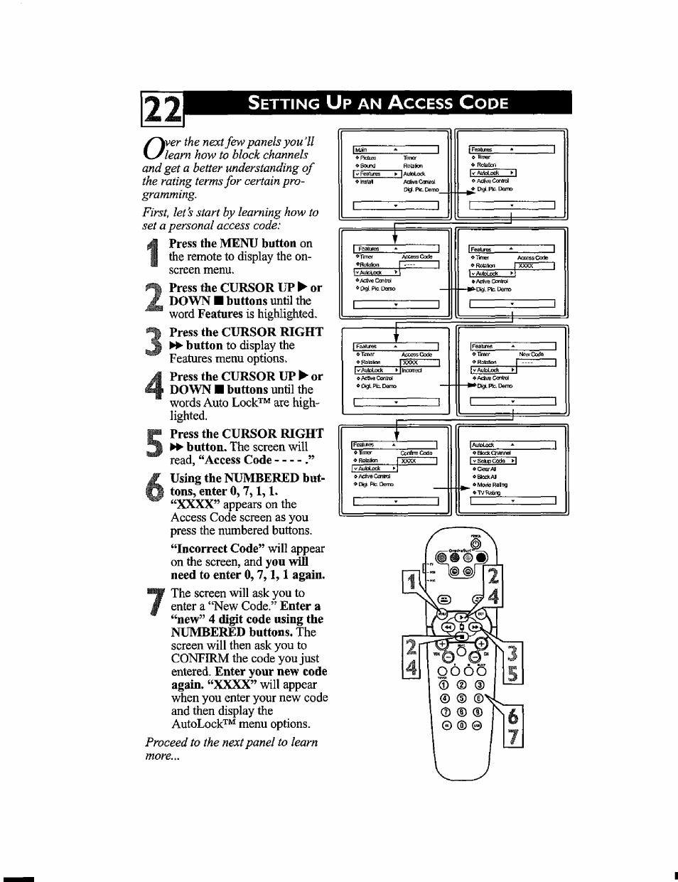 Etting, Ccess | Philips 32PT6441-37 User Manual | Page 26 / 42