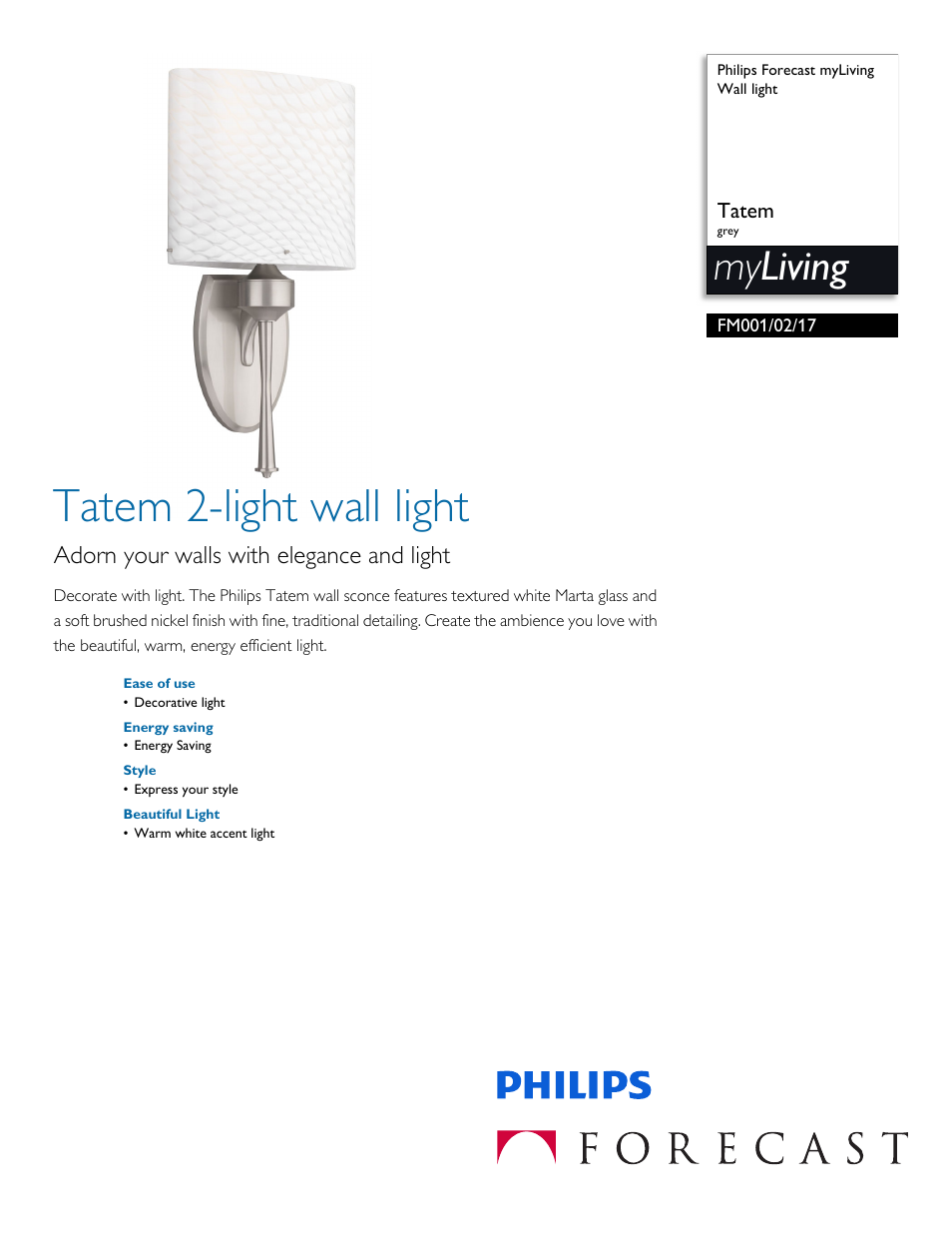 Philips FM0010217 User Manual | 2 pages