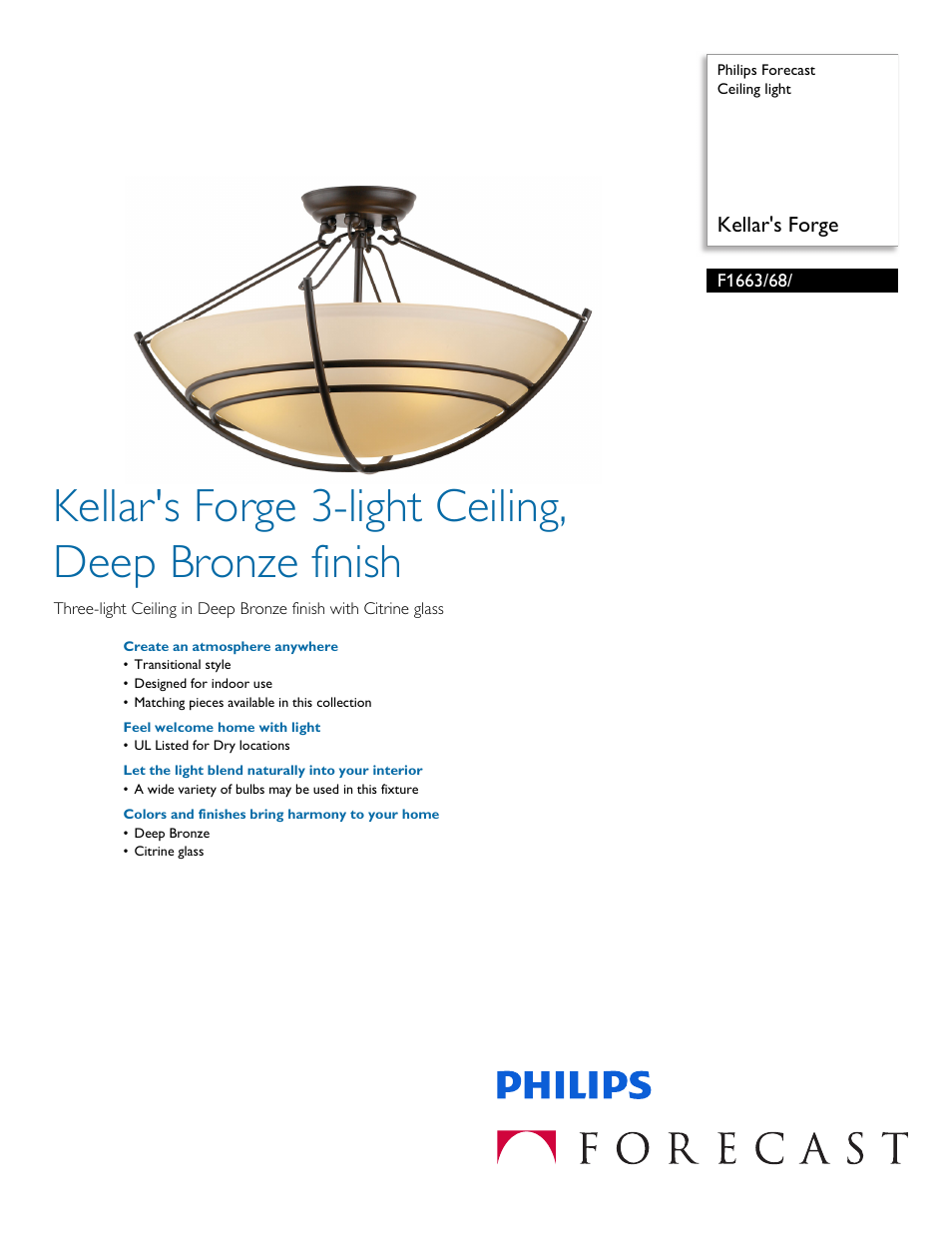 Philips F166368 User Manual | 2 pages
