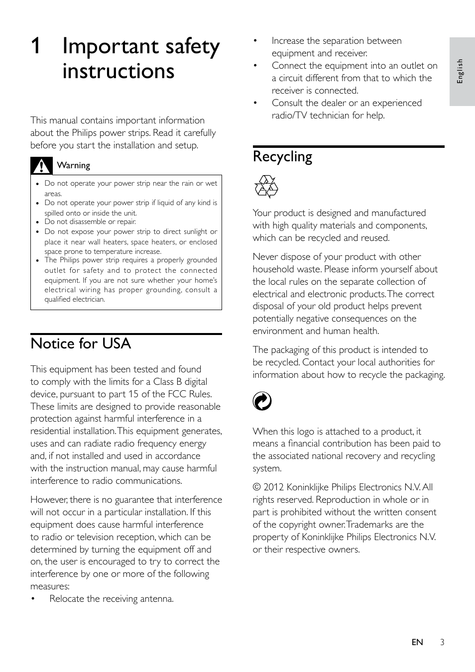 Philips SPS6060A-17 User Manual | Page 3 / 10