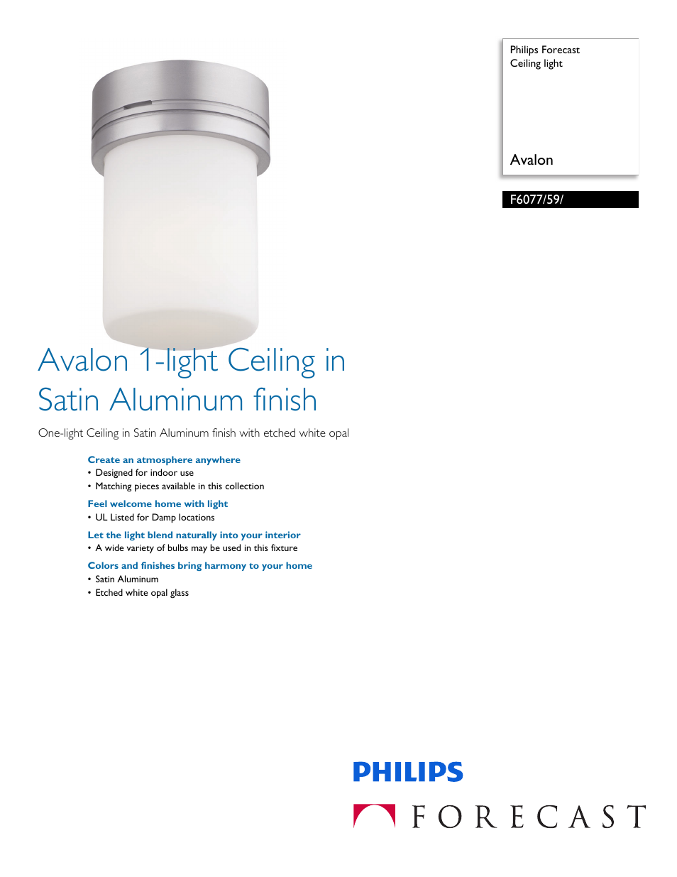 Philips F607759 User Manual | 2 pages