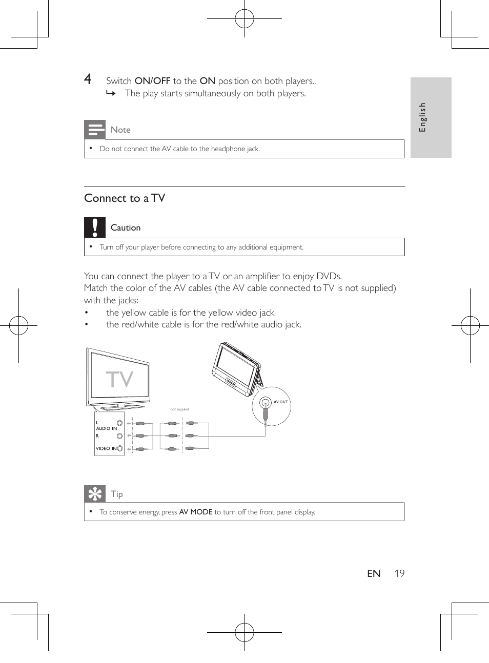 Philips Portable DVD Player PD9016P 22.9 cm 9" LCD Dual DVD players User Manual | Page 20 / 26