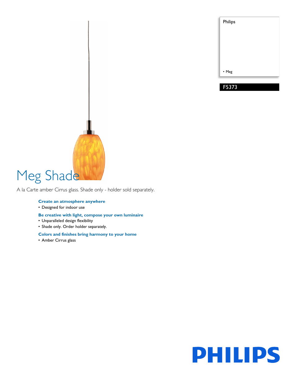 Philips F5373 User Manual | 2 pages