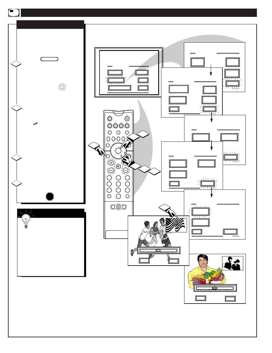 Djusting, Icture, Olor and | Philips 64P9161 User Manual | Page 52 / 60