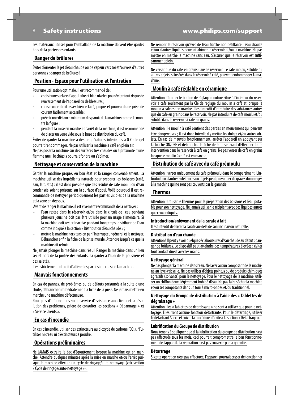 Philips HD8930-05 User Manual | Page 8 / 64