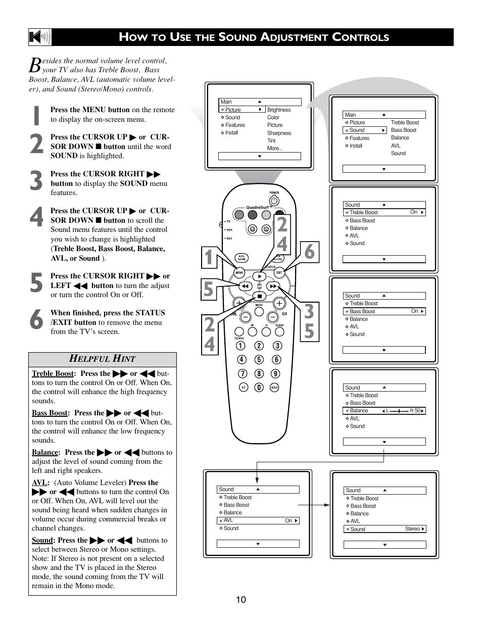 Philips 24PT633F User Manual | Page 10 / 36