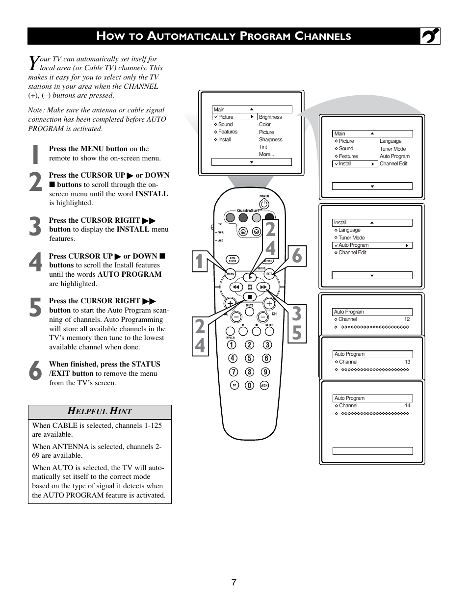 Philips 24PT633F User Manual | Page 7 / 36