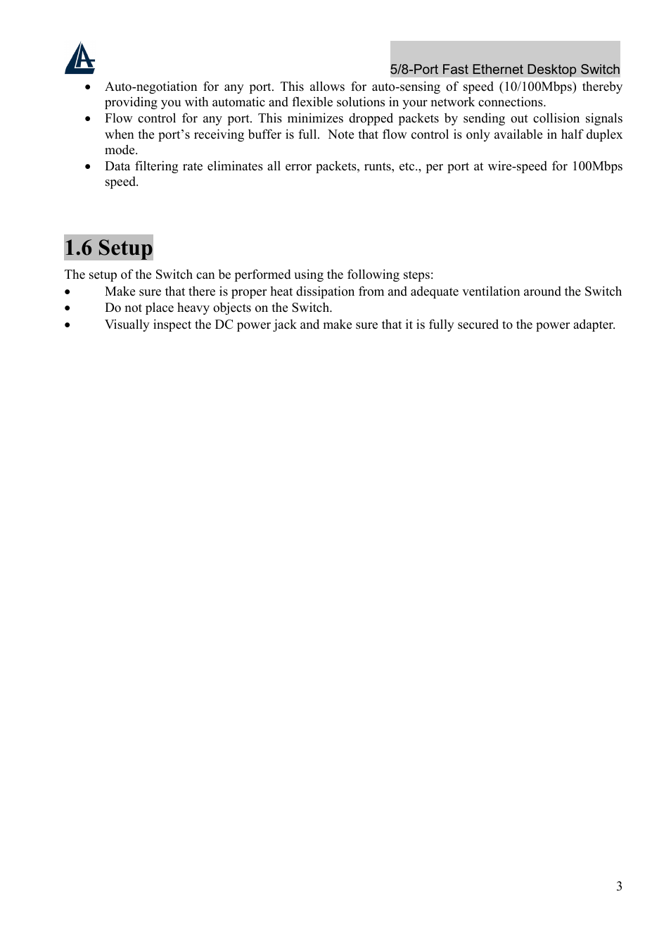 6 setup | Atlantis Land A02-F5P User Manual | Page 7 / 12