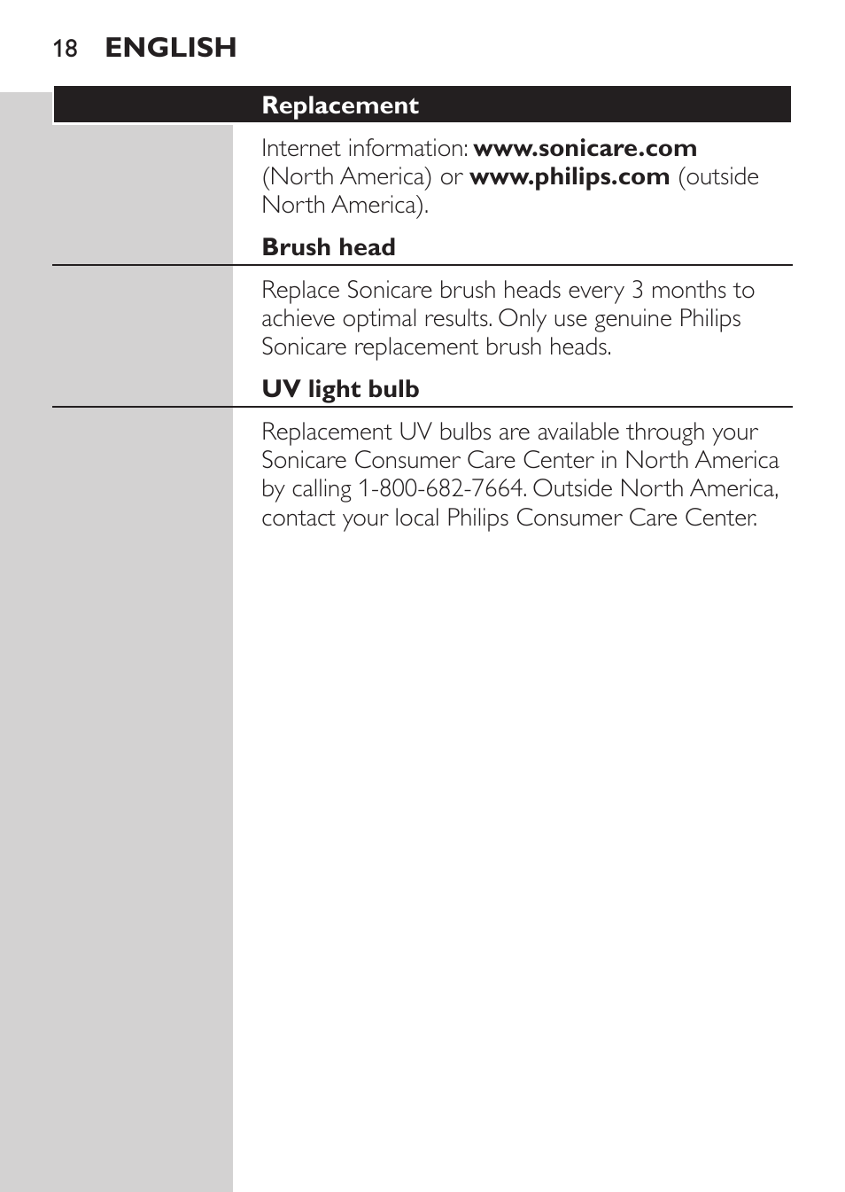 Philips Sonicare FlexCare Platinum Rechargeable sonic toothbrush FlexCare Platinum HX9170-10 3 modes 3 intensities 2 brush heads With pressure sensor UV Brush Head Sanitizer User Manual | Page 18 / 60